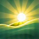 An icon representing a bright future or a shining goal, symbolizing Herbanelle's vision.