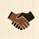 Handshake icon symbolizing ethical sourcing